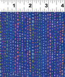 CWRK Coral Reef Digital Broken Stripe - Y4383-31 Royal Blue - Cotton Fabric