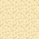 CWRK Daisy Field Digital Floral Sketch - Y4396-67 Light Gold - Cotton Fabric