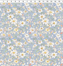 CWRK Daisy Field Digital Packed Floral - Y4394-87 Light Denim - Cotton Fabric