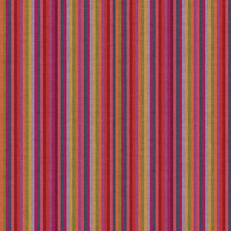 CWRK Earth Song Digital Stripe - Y4026-82 Red - Cotton Fabric