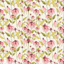 CWRK Enjoy the Little Things Digital Echinacea - Y4060-2 Light Cream - Cotton Fabric