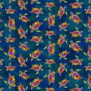 CWRK Oceania Digital Turtles - Y4702-99M Dark Sky Gold - Cotton Metallic Fabric