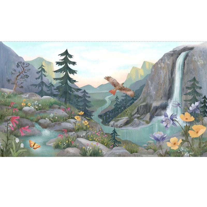 CWRK Serenity Digital 24" Scenic Panel - Y4312-55 Multi - Cotton Fabric