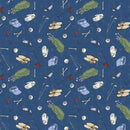 CWRK Tee Time! Golf Gear - Y4782-89 Dark Denim - Cotton Fabric