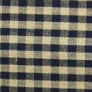 DRN Black Little Square Check Homespun H504 - Cotton Fabric