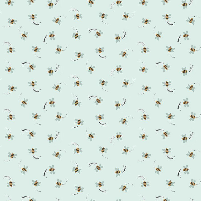 DS Alphabet City Buzzy Bees - D3226-FOG - Cotton Fabric