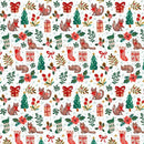DS Baby, It's Cold Outside Tis The Season - DCJ3151-WHITE- Cotton Fabric
