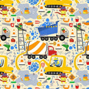 DS Cats At Work - STELLA-DLW3193-CREAM - Cotton Fabric