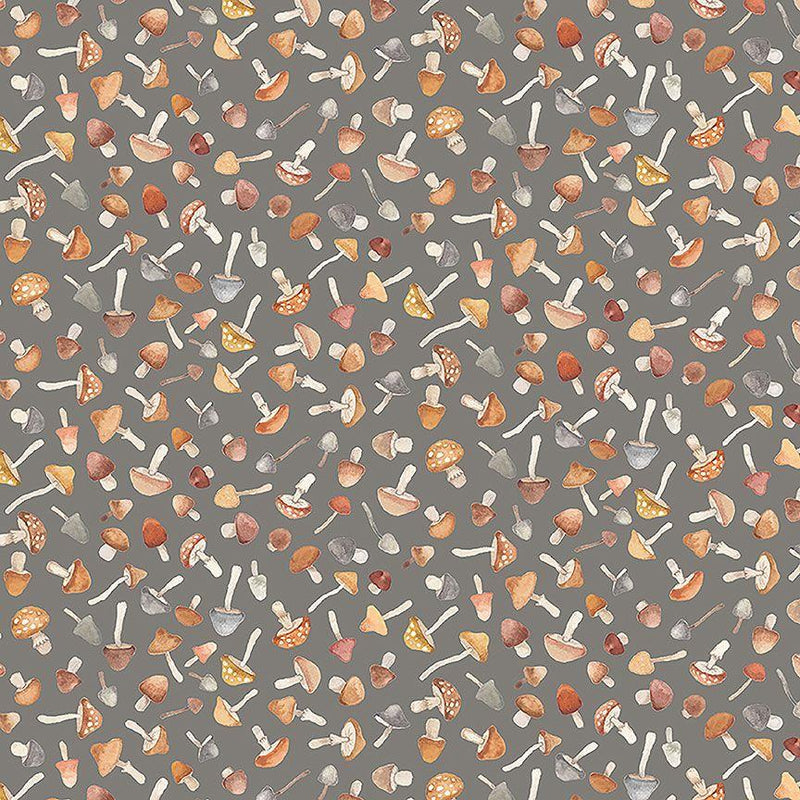 DS Count On Me Fungi - DNS3314-PEWTER - Cotton Fabric