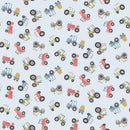 DS Hogs & Kisses Flannel How I Roll - F3607-PLUME - Cotton Flannel Fabric