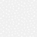 DS Monochrome Easy As ABC - P3224-WHITE - Cotton Fabric