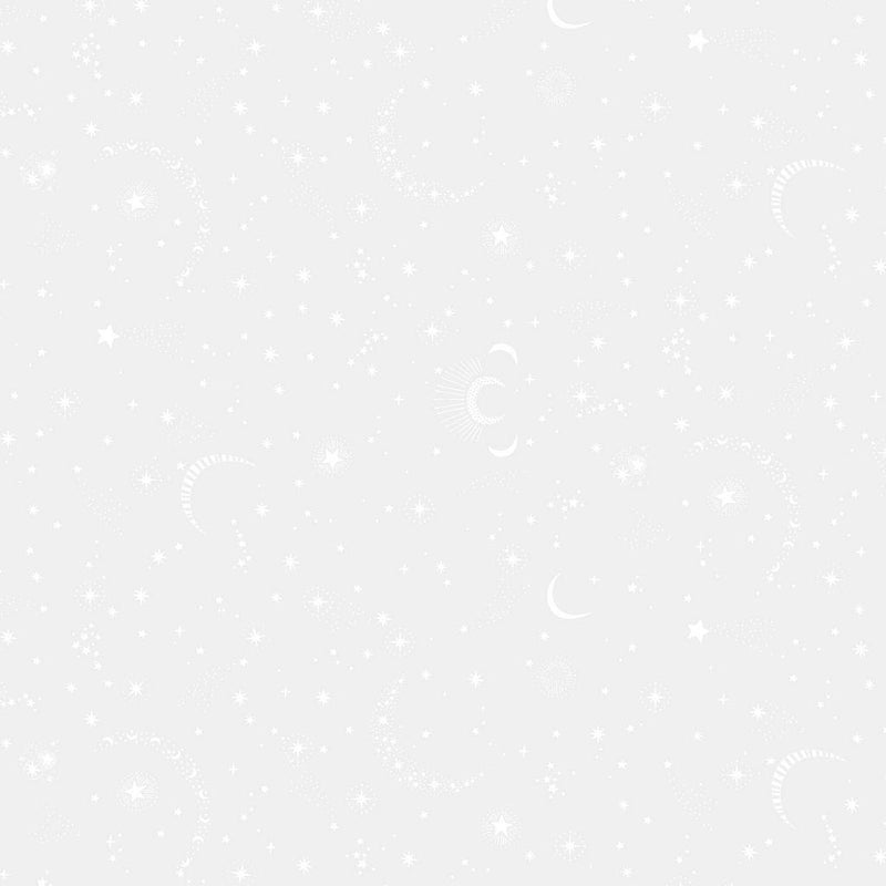 DS Monochrome Nightfall - P3275-WHITE - Cotton Fabric