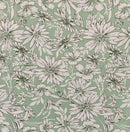 Dty Large Floral - ET1018 Mint - Dress & Apparel Fabric