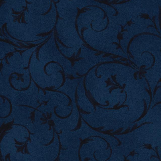 EES Beautiful Backing 108" Elegant Scroll - MASQB100-NJ Midnight Blue - Cotton Fabric