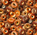 EZS Food Festival Bagels - 738-GOLD - Cotton Fabric