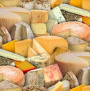 EZS Food Festival Cheese - 388-MULTI - Cotton Fabric
