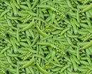 NCI Food Festival Peas - 654-GREEN - Cotton Fabric