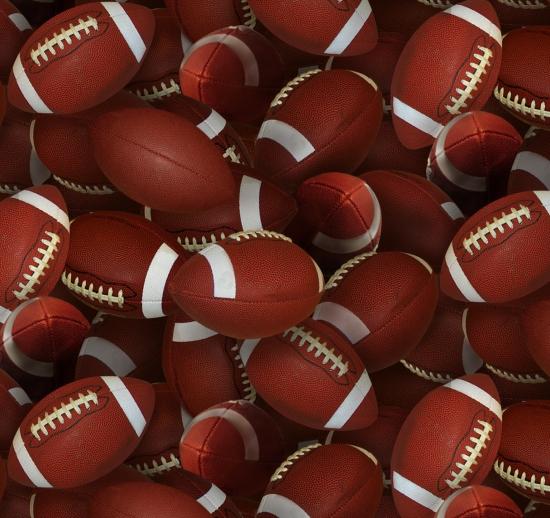 NCI Sports Footballs - 130-BROWN - Cotton Fabric