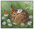 EZS Tranquility Fawn - 9621-WHTIE - Cotton Fabric