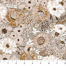 FIGO Blossom Breeze - RC91021-14 Taupe - Cotton Fabric