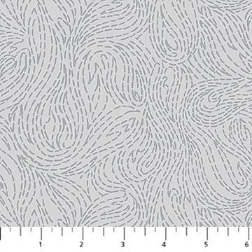 FIGO Dewfall - 92065-91 Gray Pigment - Cotton Fabric