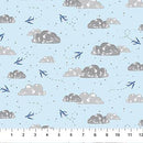 FIGO Mini Metropolis - 91191-40 Blue - Cotton Fabric