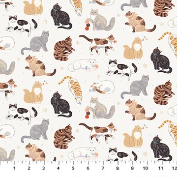 FIGO Paws & Play - 91046-11 Cream - Cotton Fabric