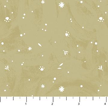 FIGO Paws & Play - 91049-50 Gold - Cotton Fabric