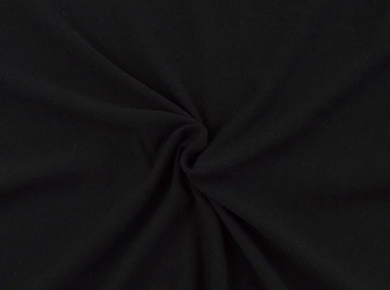 FM Milana Double Brushed Poly - 42-DB1 Black - Dress & Apparel Fabric