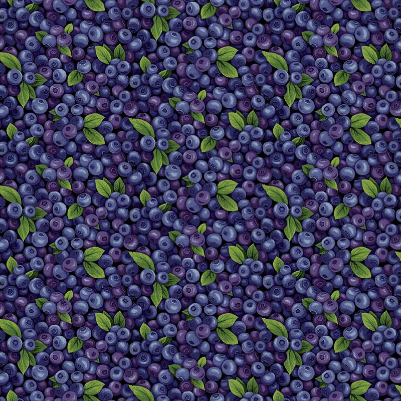 FQ Farmer John's Garden Party - Blueberries 12013281 - Cotton Fabric