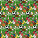 FQ Super Sports Equipment - 11230914 Green - Cotton Fabric
