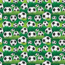 FQ Super Sports Soccer Grass - 11231054 Black - Cotton Fabric