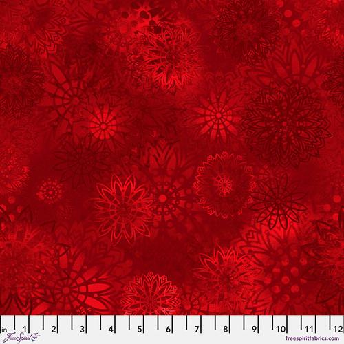 FS Butterfly Fields Medallions - PWSP016.RED - Cotton Fabric