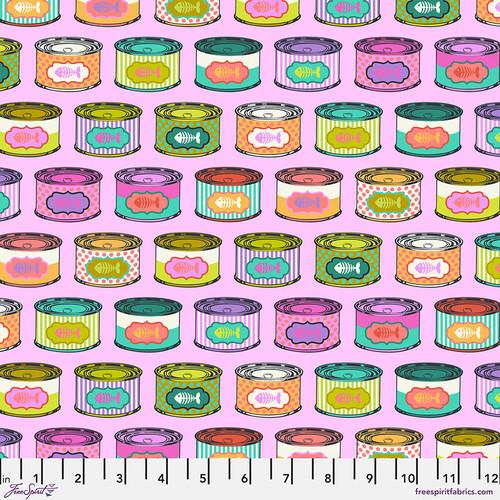 FS Tabby Road Deja Vu Cat Snacks - PWTP094-ELECTROBERRY - Cotton Fabric