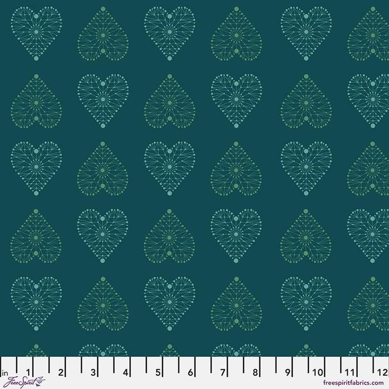 FS Enrapture Amour - PWGG007.TURQUOISE - Cotton Fabric