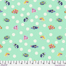 FS Floral Reef School Crossing - PWTP268.SEAFOAM - Cotton Fabric