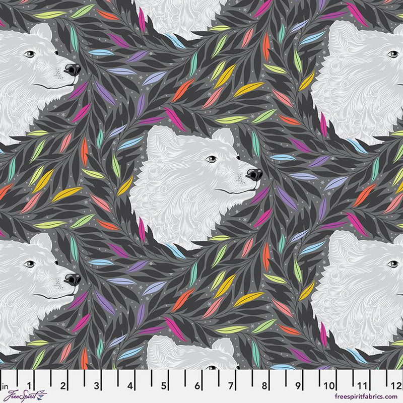 FS Graywork Just Bearly - PWTP261.CARBON - Cotton Fabric