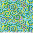 FS Kaffe Fassett Collective Curly Baskets - PWPJ066.GREEN - Cotton Fabric