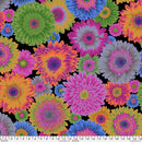 FS Kaffe Fasset Collective Gerbera Daisies - PWPJ139.DARK - Cotton Fabric