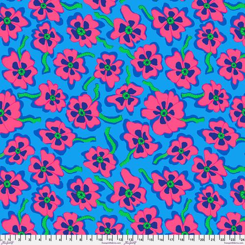 FS Kaffe Fassett Collective - Camo Flower PWBM088.BLUE - Cotton Fabric