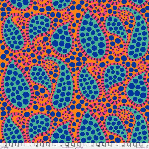 FS Kaffe Fassett Collective - Paisley Dot PWBM090.ORANGE - Cotton Fabric