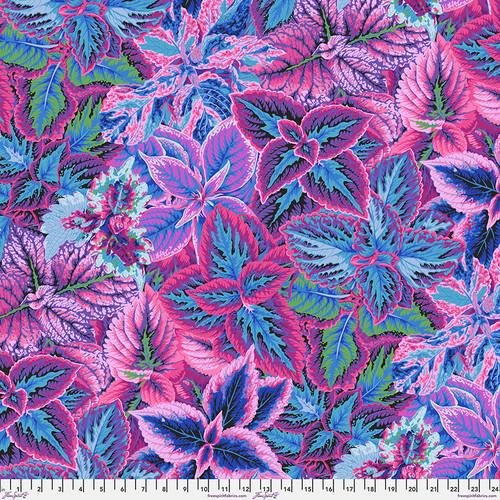 FS Kaffe Fassett Collective Bold Leaves - PWPJ132.BLUE - Cotton Fabric