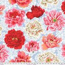 FS Kaffe Fassett Collective Brocade Peony - QBPJ004.NATURAL - Cotton Fabric