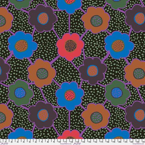 FS Kaffe Fassett Collective Floral Connections - PWBM099.DARK - Cotton Fabric