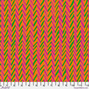 FS Kaffe Fassett Collective Herringbone Stripe - PWBM019.ORANGE - Cotton Fabric