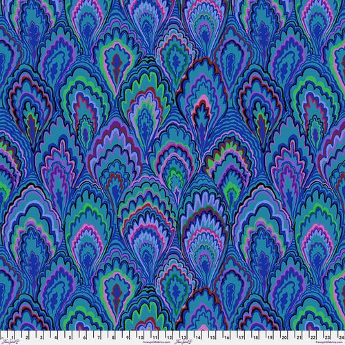 FS Kaffe Fassett Collective Marble Scallops - PWGP207.BLUE - Cotton Fabric