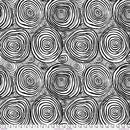 FS Kaffe Fassett Collective Onion Rings - QBBM001.BLACK - Cotton Fabric