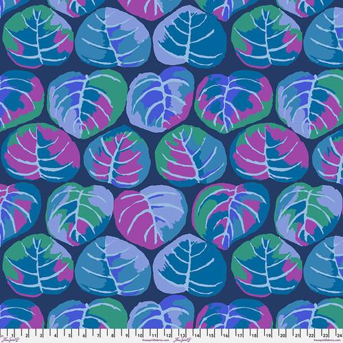 FS Kaffe Fassett Collective Palm Leaves - PWGP208.BLUE - Cotton Fabric