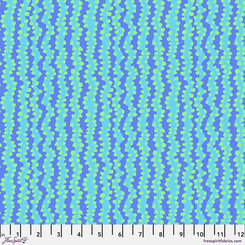 FS Kaffe Fassett Collective SM Bubble Stripe - PWBM097.AQUA - Cotton Fabric