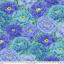 FS Kaffe Fassett Collective Tibetan Peony - PWPJ136.BLUE - Cotton Fabric